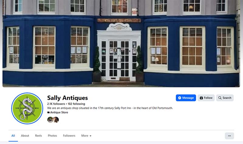 Sally Antiques on Facebook
