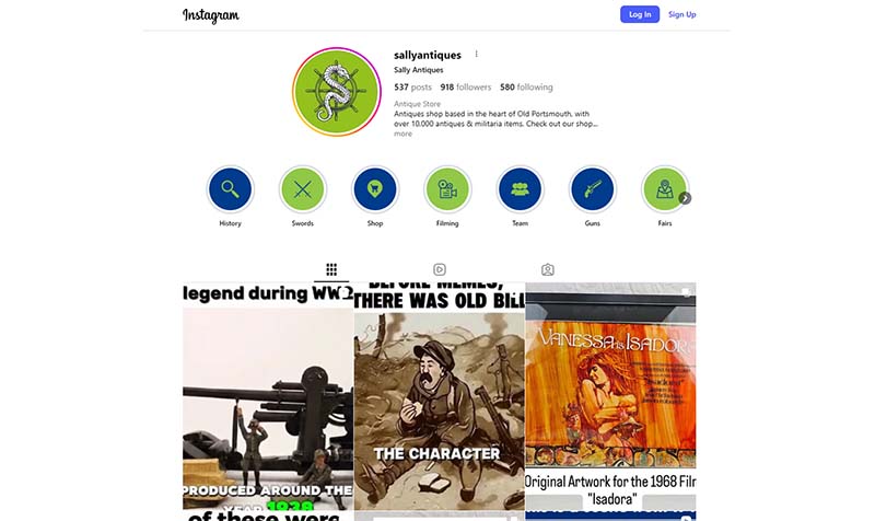 Sally Antiques on Instagram