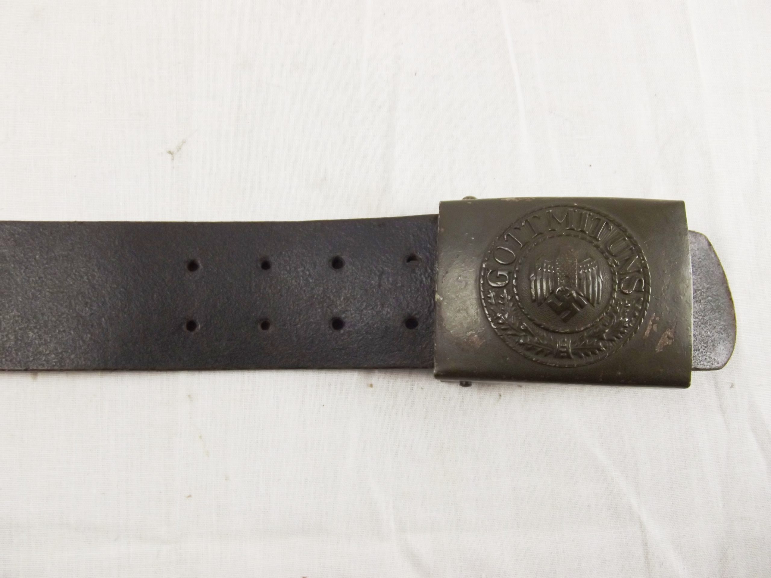WW2 German Nazi Heer Army Belt & Buckle - Image 7