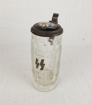 WW2 German SS Beer Tankard/Stein With Porcelain Lid