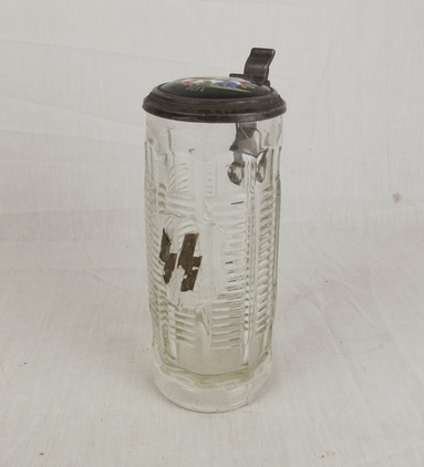 WW2 German SS Beer Tankard/Stein With Porcelain Lid - Image 3