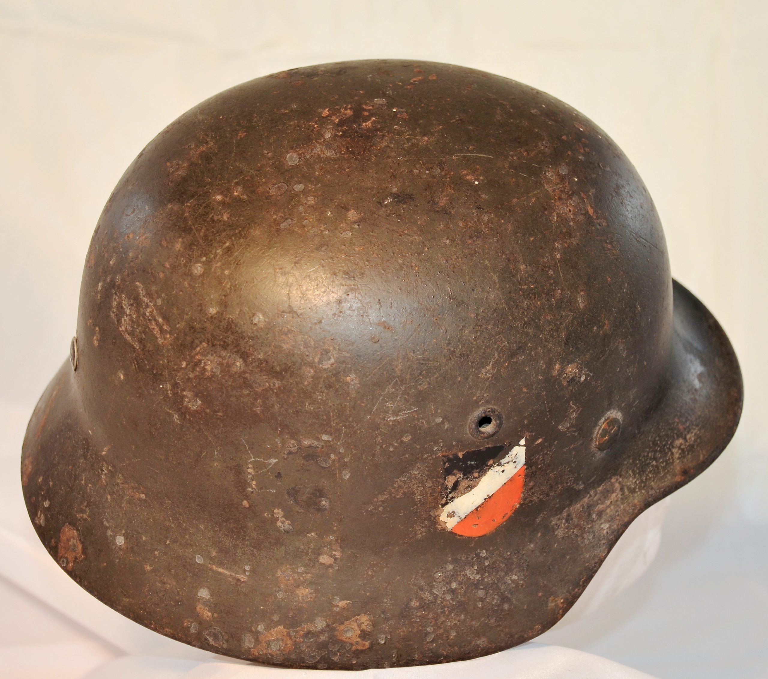 WW2 German M40 Helmet With Correct Batch And Makers Stamps