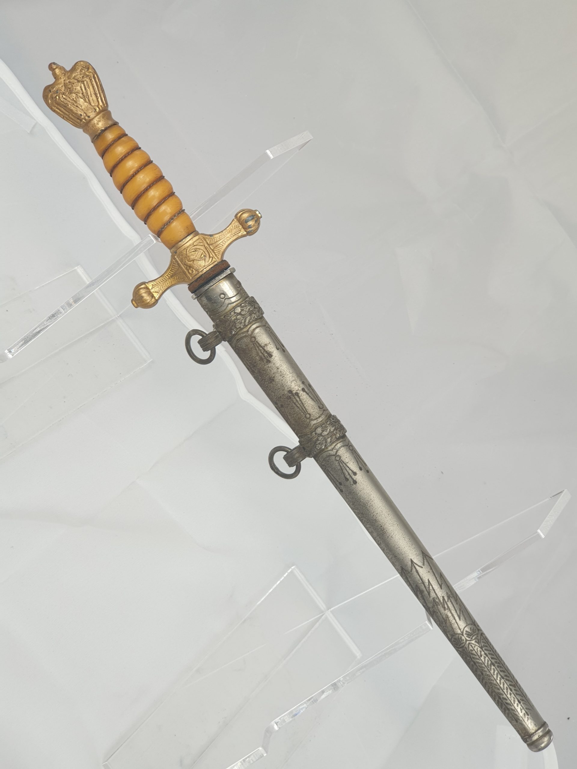 A German Navy WW2 Dagger with Replacement Elements