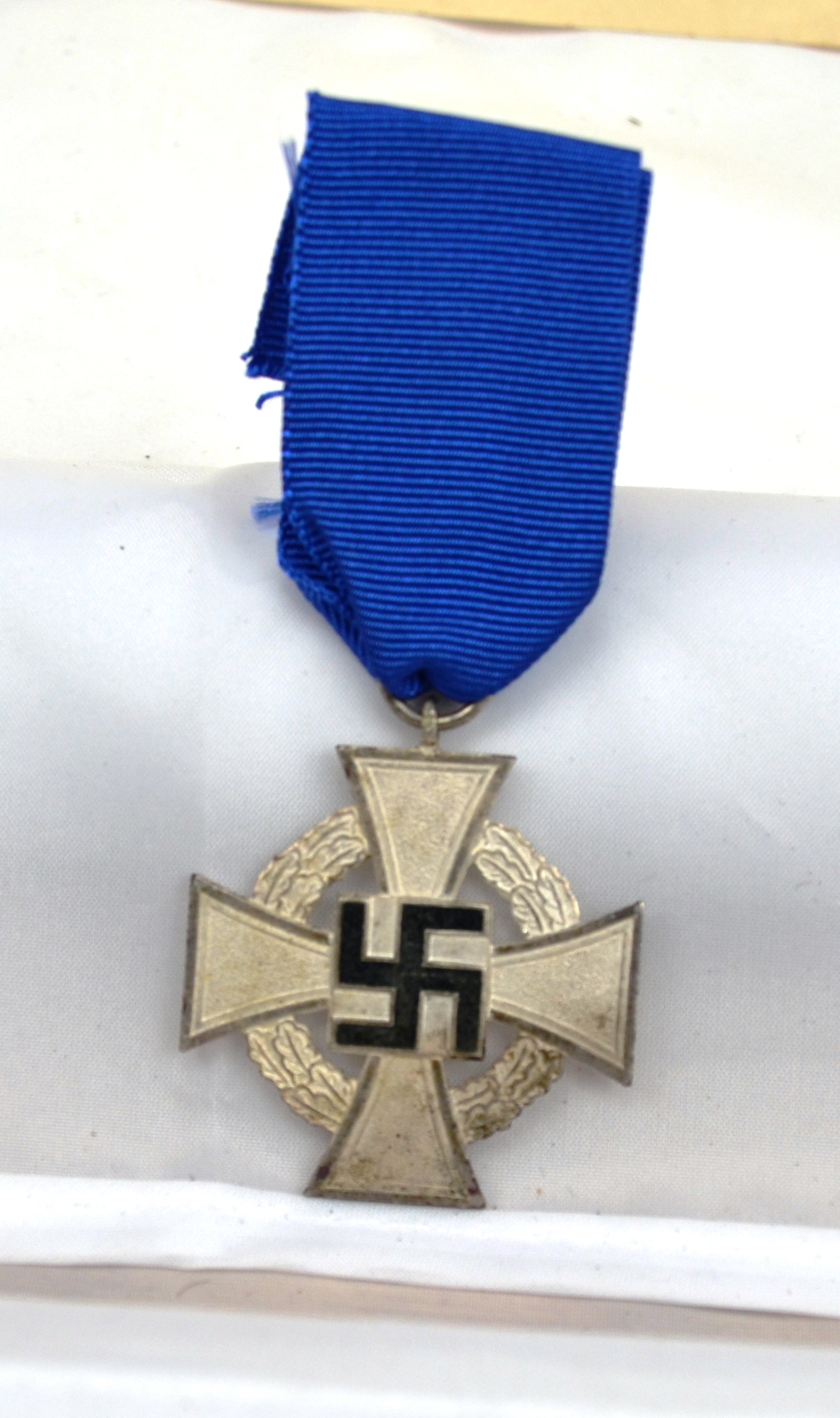 German Nazi WW2 25 Year Loyal Service Medal and Award Certificate
