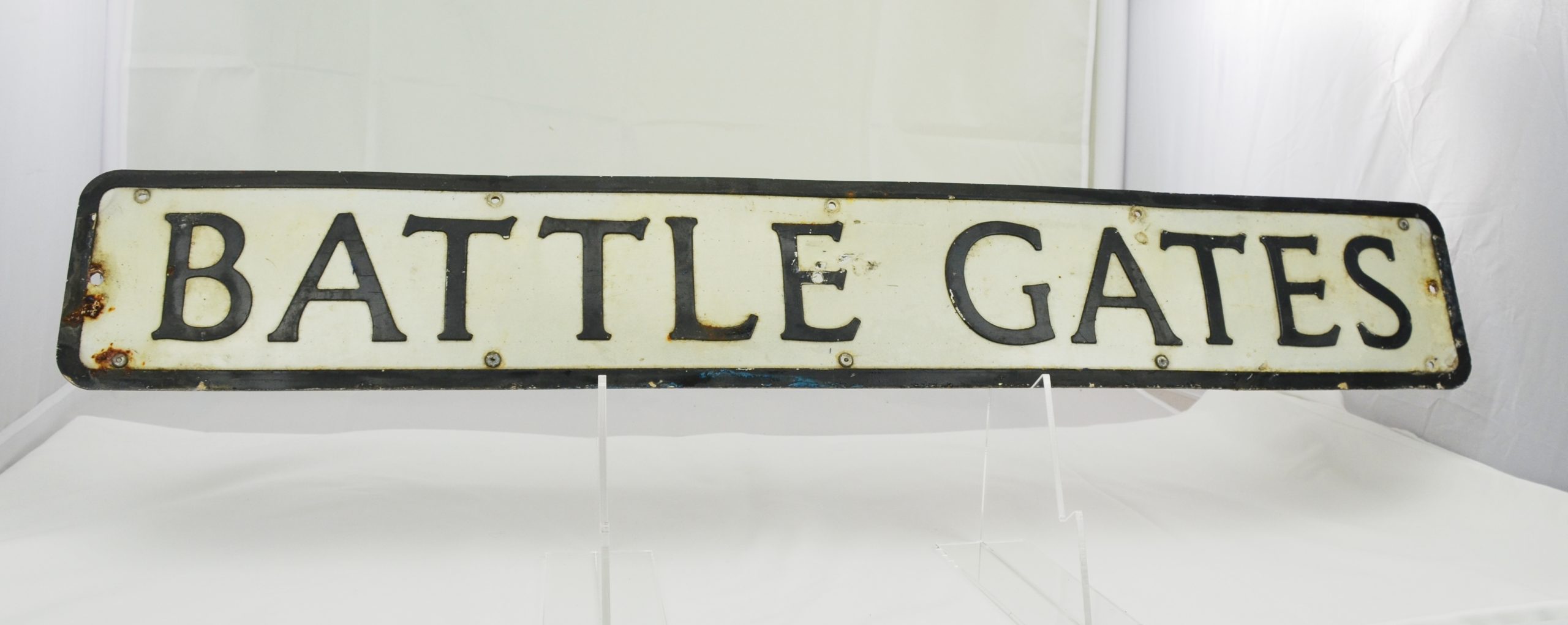 Original Street Sign From Battle Where The Battle Of Hastings Took Place In 1066