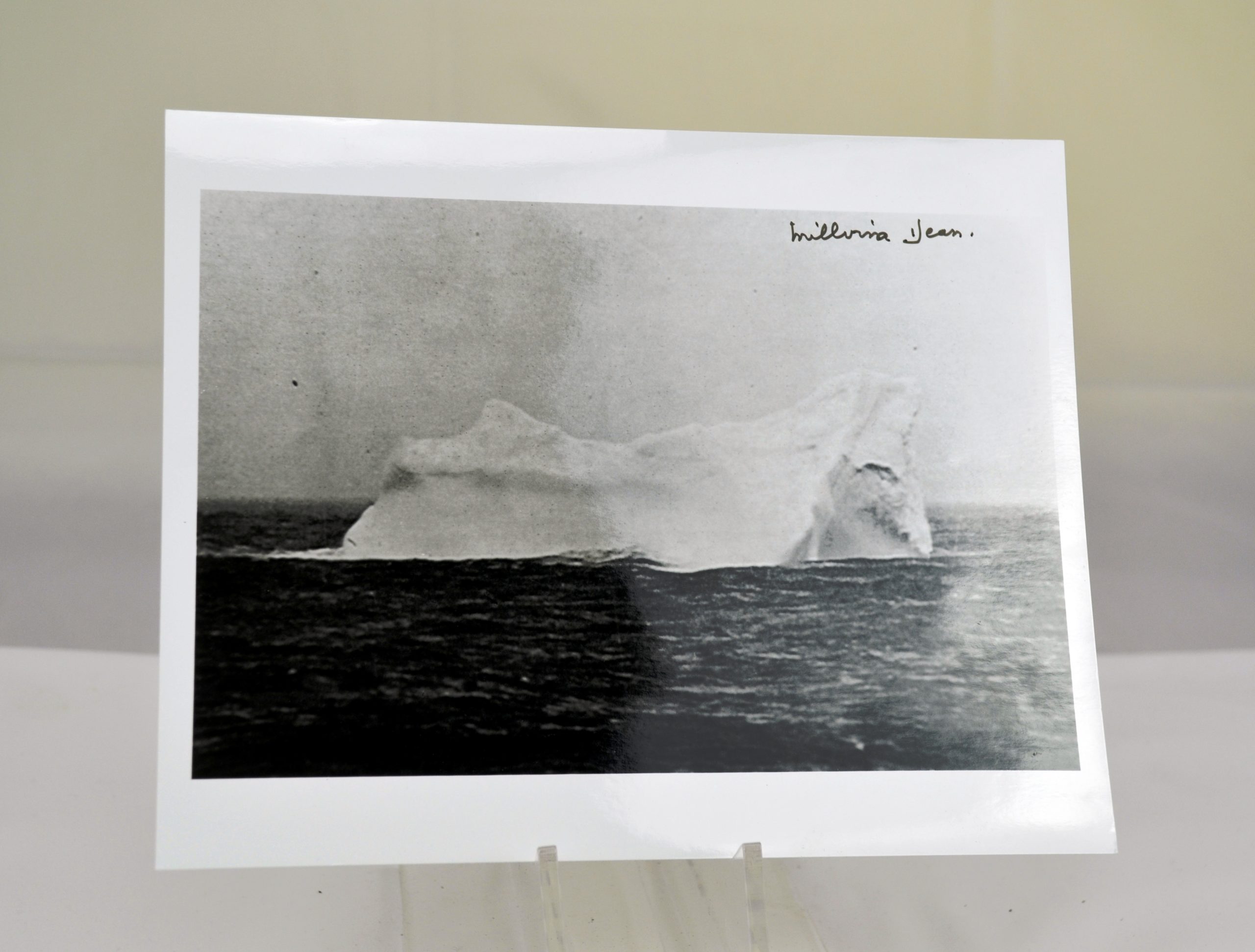 Youngest Titanic Survivor Millvina Dean Autographed Iceberg Photograph