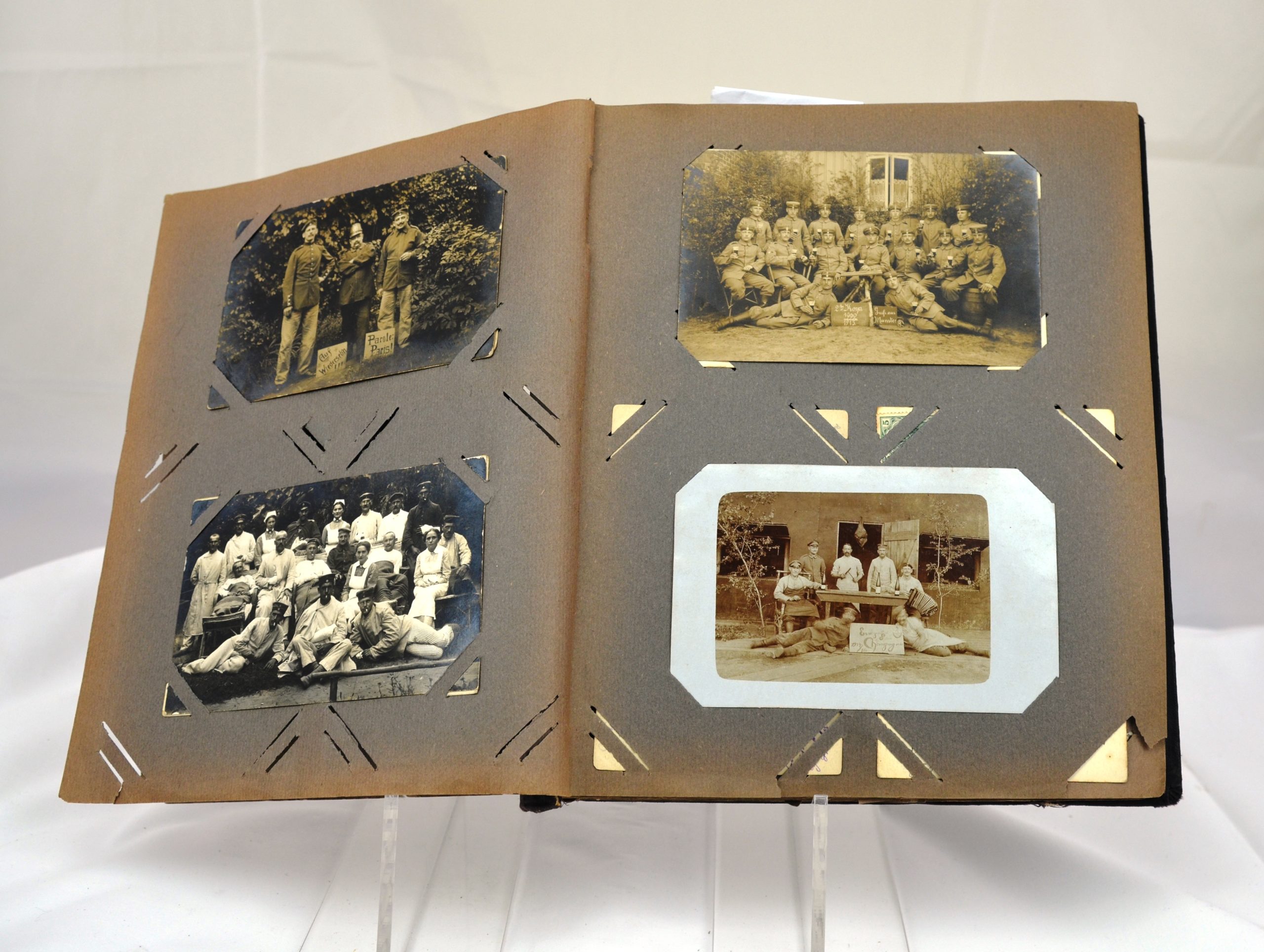WW1 Imperial German Family Album Including Unit Pics Hospital Pics And Home Life Pics. 1912-1918 - Image 3