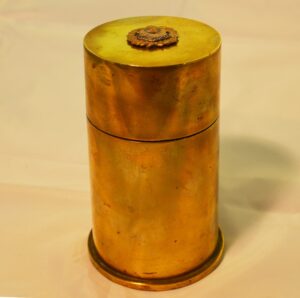 A WW1 Bedfordshire Trench Art Desk Lighter