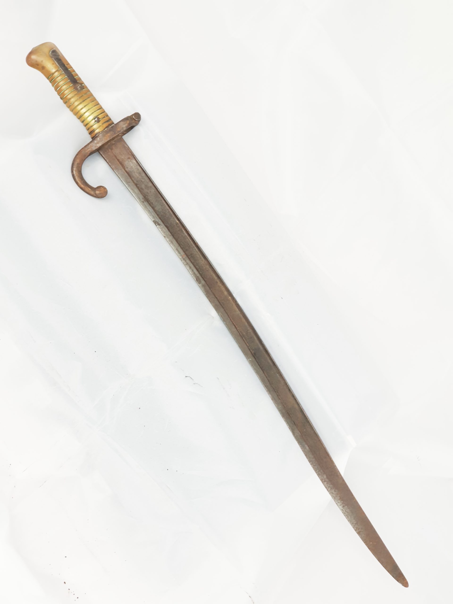French 1871 Yataghan Chassepot Sword Bayonet Franco-Prussian War