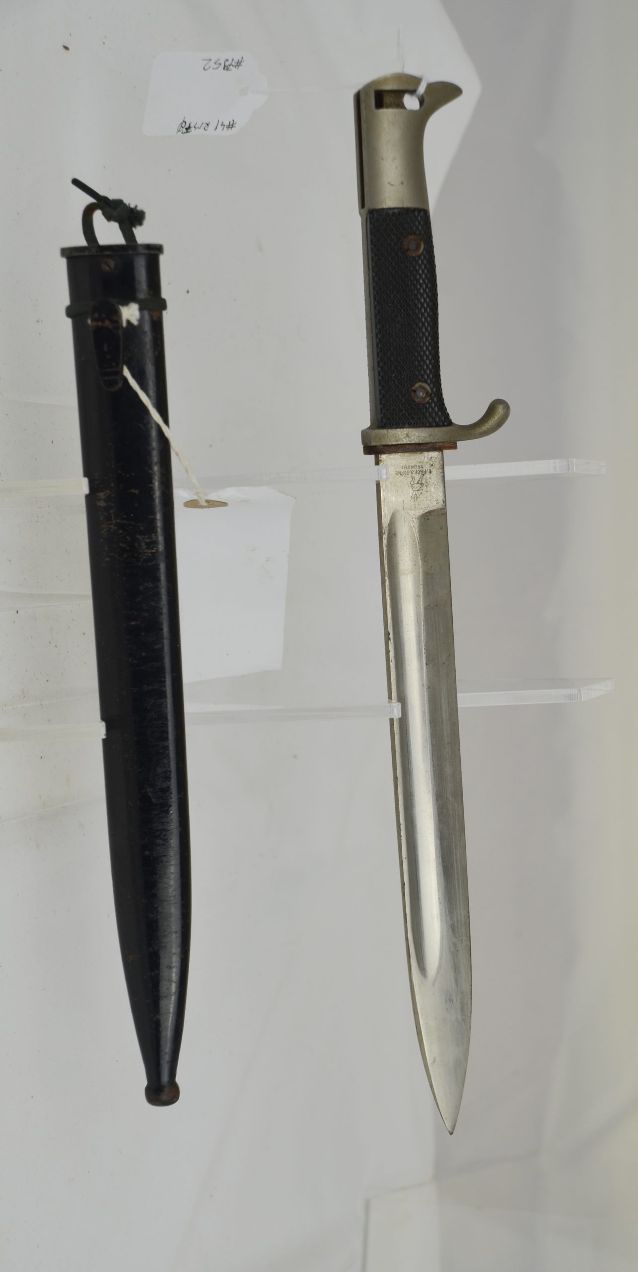 WW2 German Police Parade Bayonet With Scabbard By E.Pack & Sohne Solingen