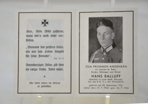 WW2 German Eastern Front RADF Privates Death Card