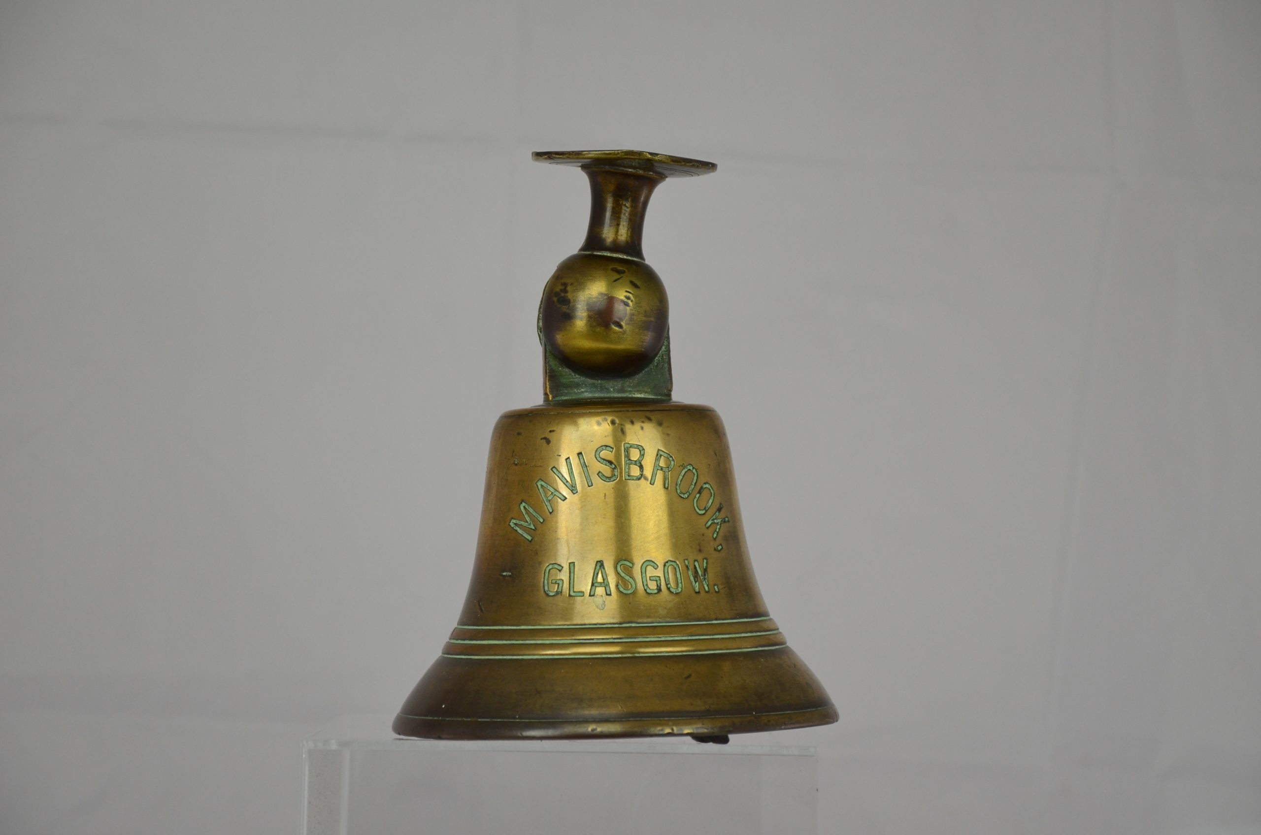 Brass Bell From SS Mavisbrook Armed Merchant Ship Sunk in WW1