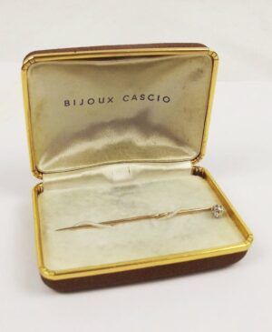 0.25 Carat Solitaire Diamond Pin Brooch