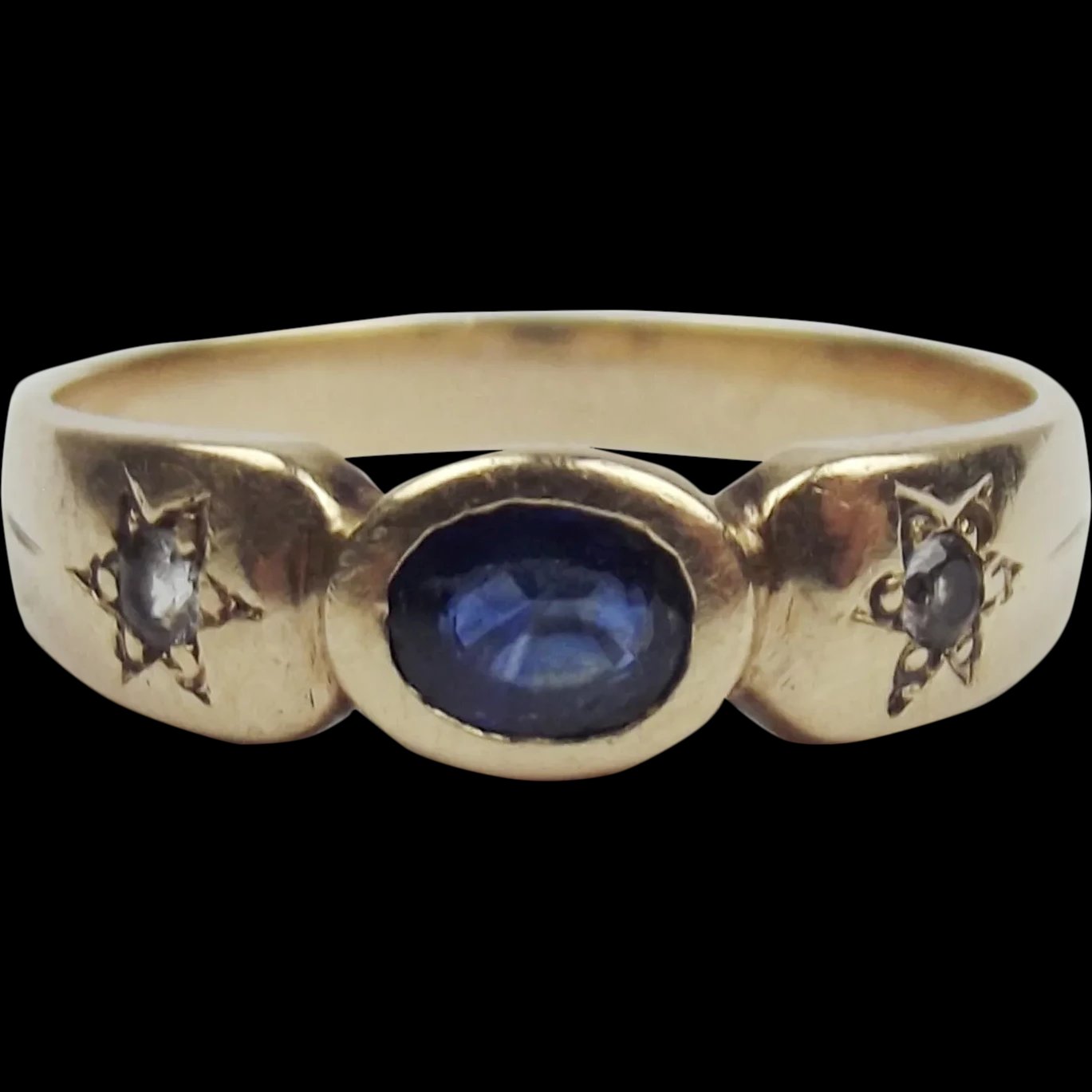 14ct Yellow Gold Topaz Ring UK Size R US 8 ½ - Reserved