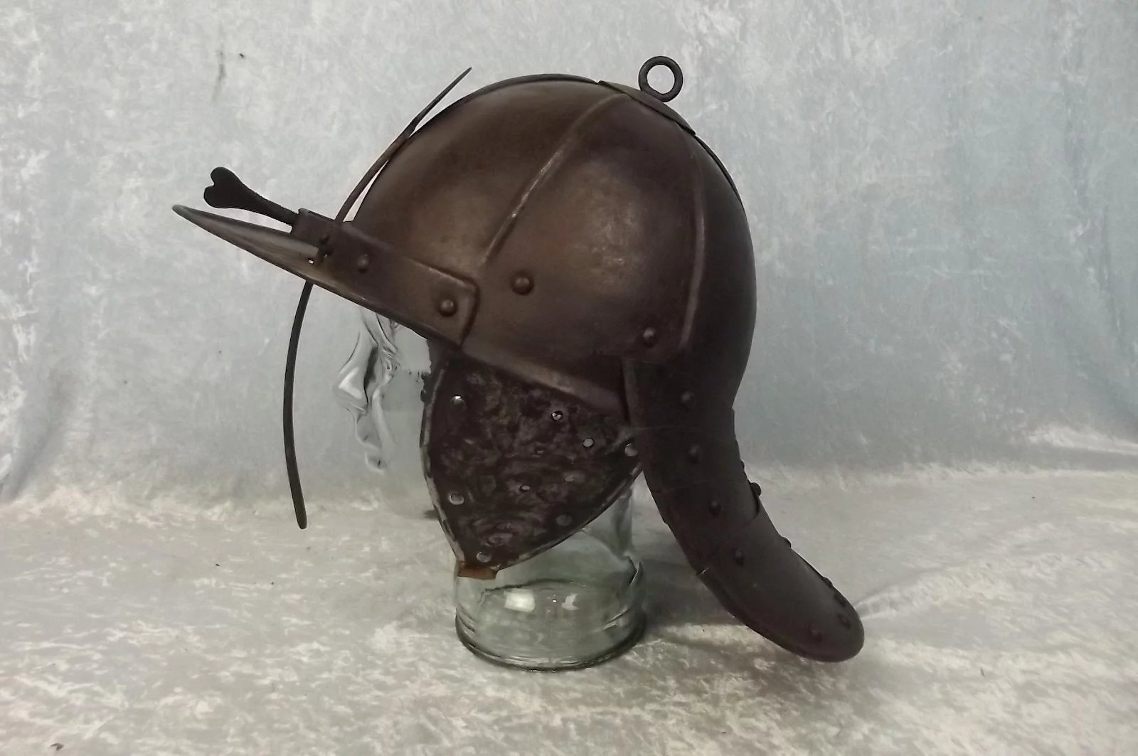 17th Century English Civil War Period Zischagee Lobster Helmet - Image 3