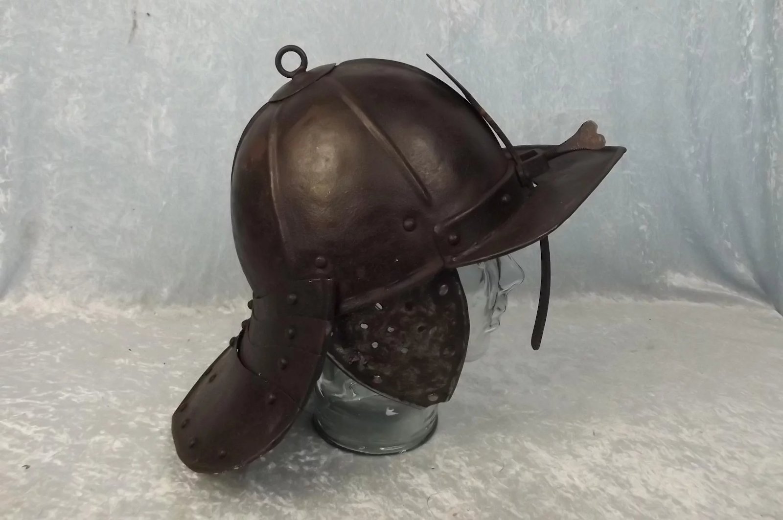 17th Century English Civil War Period Zischagee Lobster Helmet - Image 5