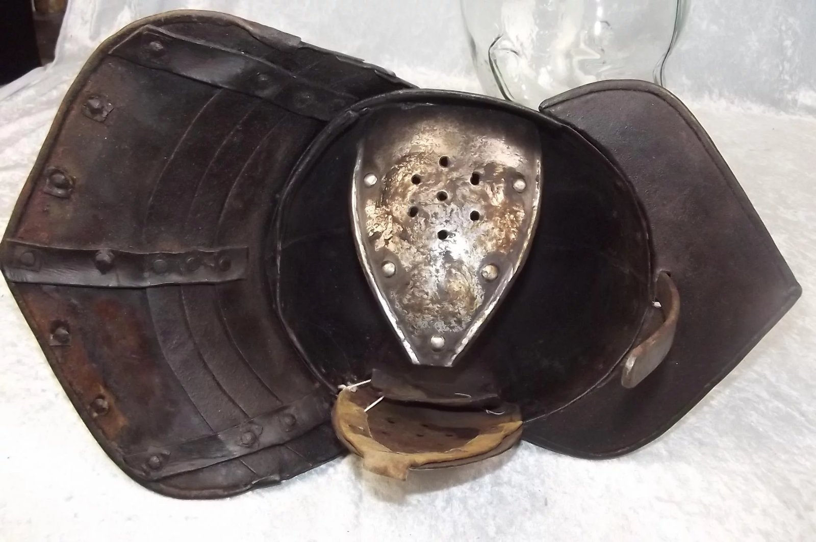17th Century English Civil War Period Zischagee Lobster Helmet - Image 9