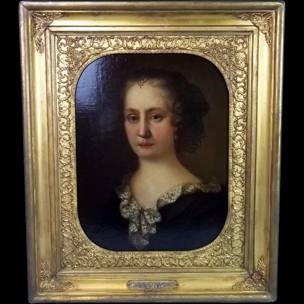 17th Century Oil Painting of "Duchess Of Portsmouth" Attributed Sir Peter Lely