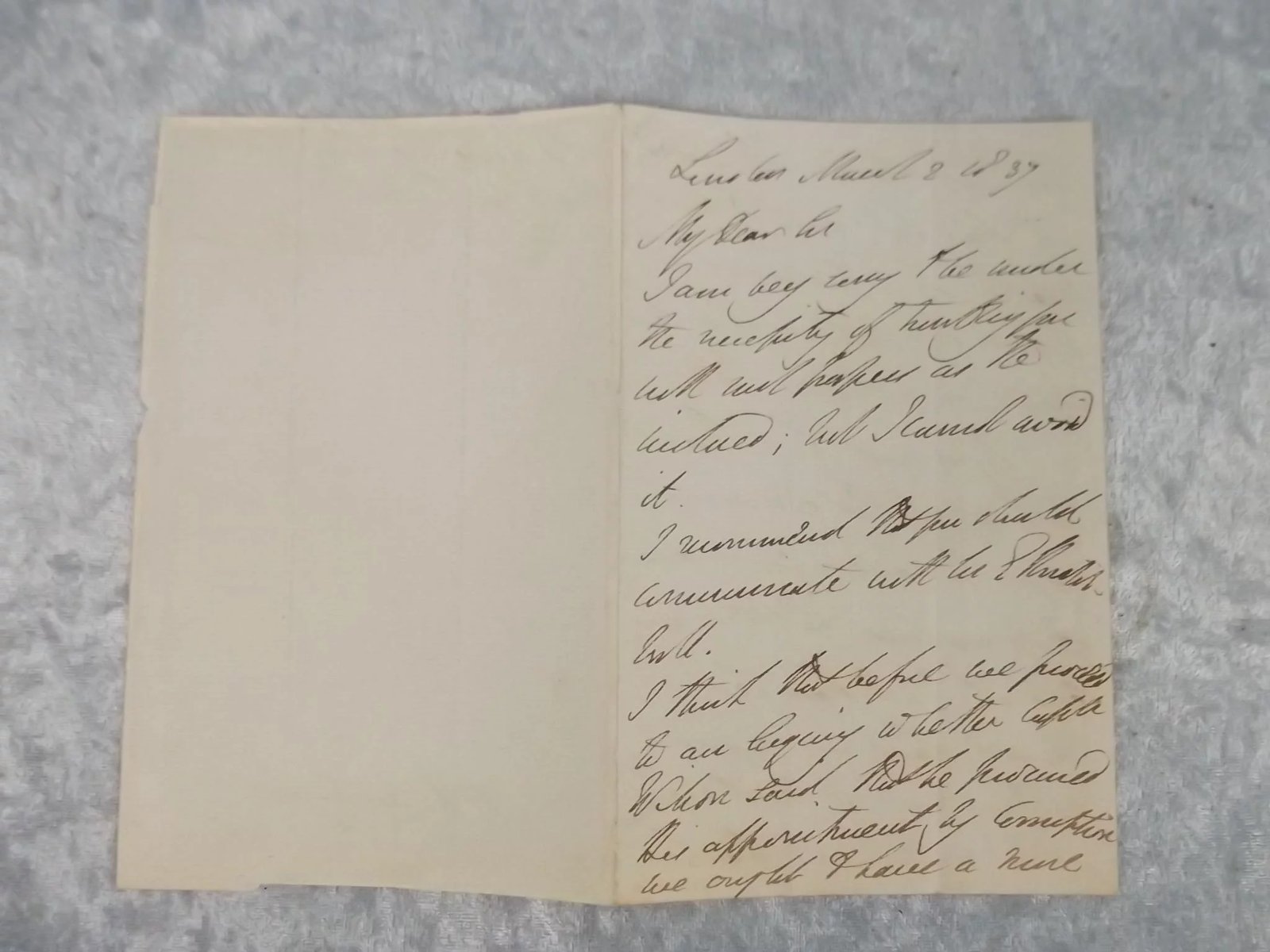 1837 Original Signed Letter From The Duke Of Wellington - Image 3