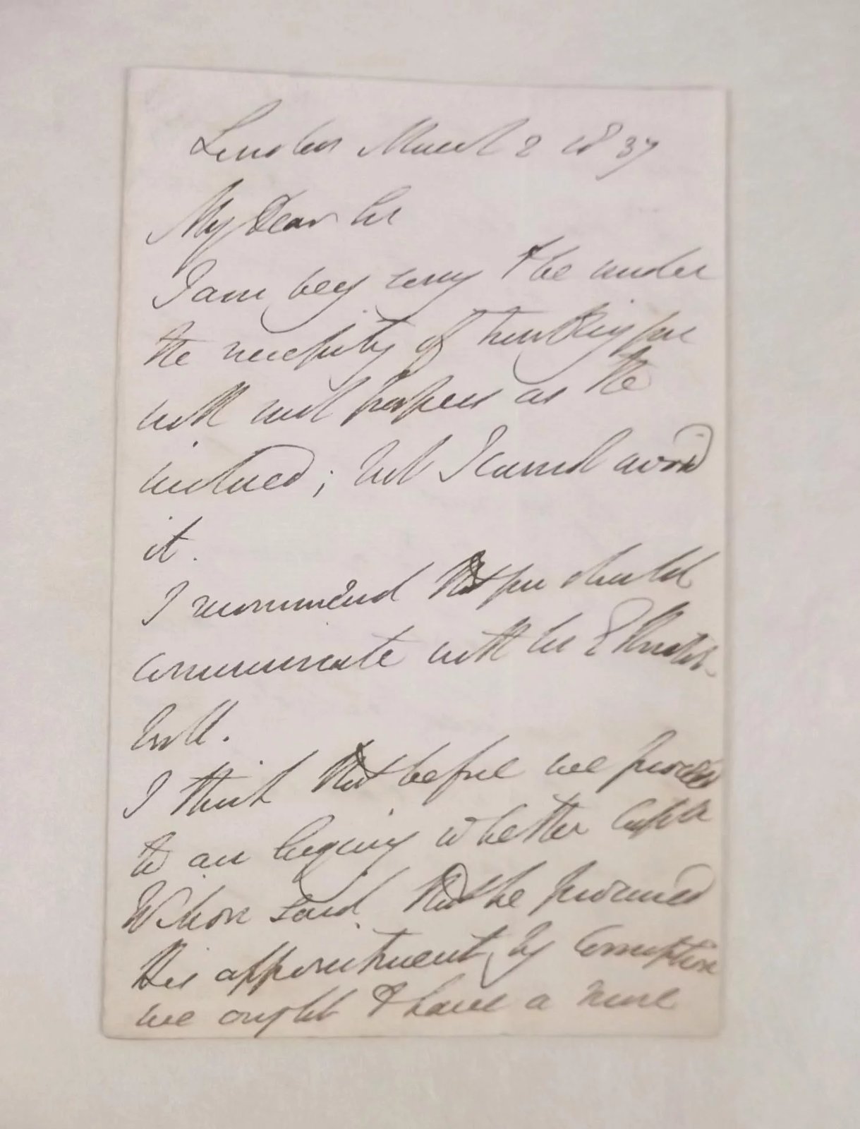 1837 Original Signed Letter From The Duke Of Wellington - Image 4