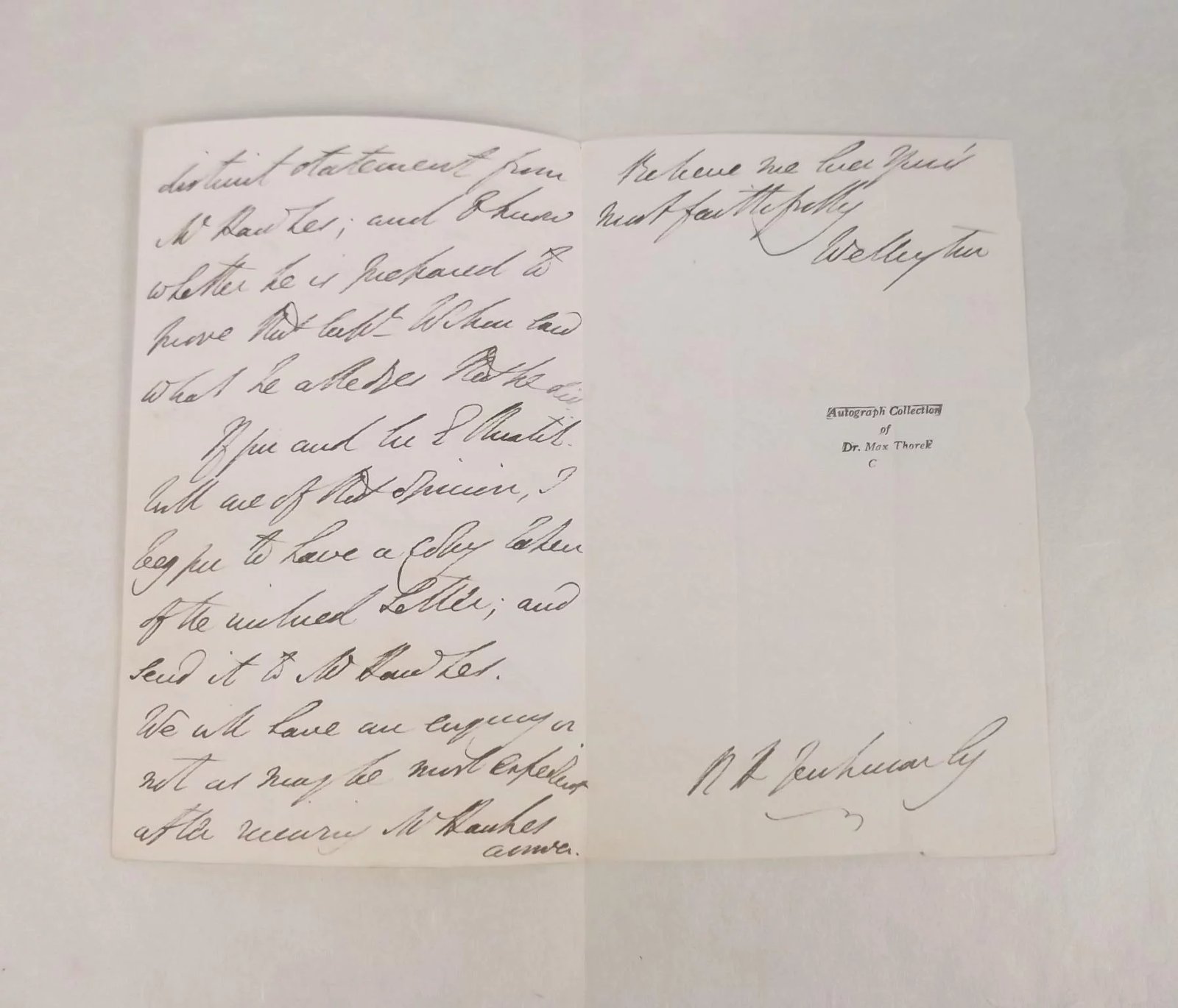 1837 Original Signed Letter From The Duke Of Wellington - Image 7