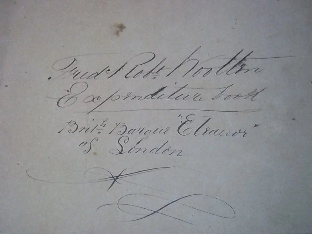 1869/1871 Mercantile Private Log/Journal Of The Barque Eleanor - Image 3