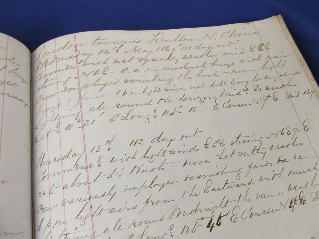 1869/1871 Mercantile Private Log/Journal Of The Barque Eleanor - Image 8