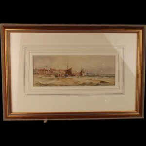 1890 Dated Thomas Bush Hardy Signed Coastline Watercolour