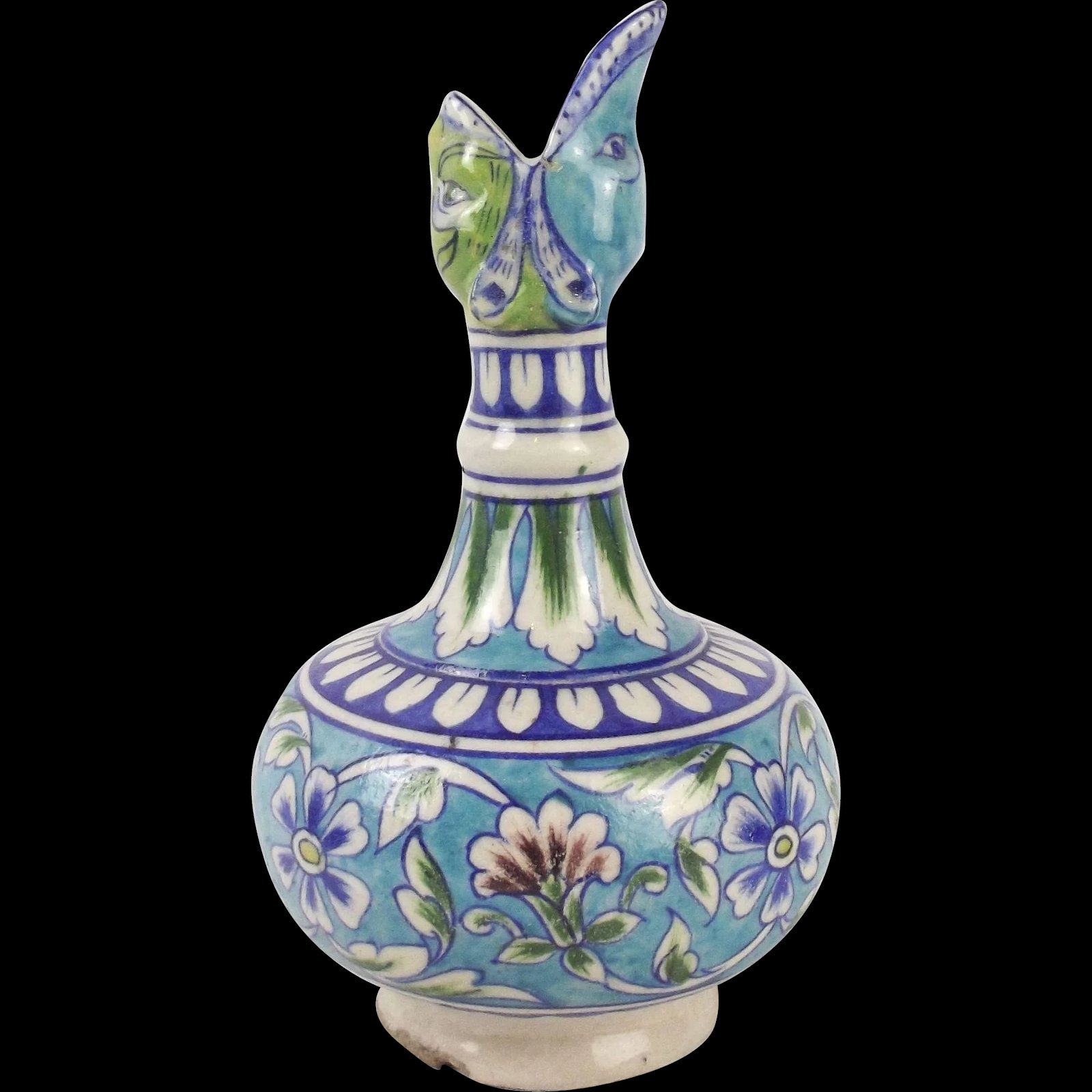 18th C Unusual Turkish Ceramic Wine Pourer