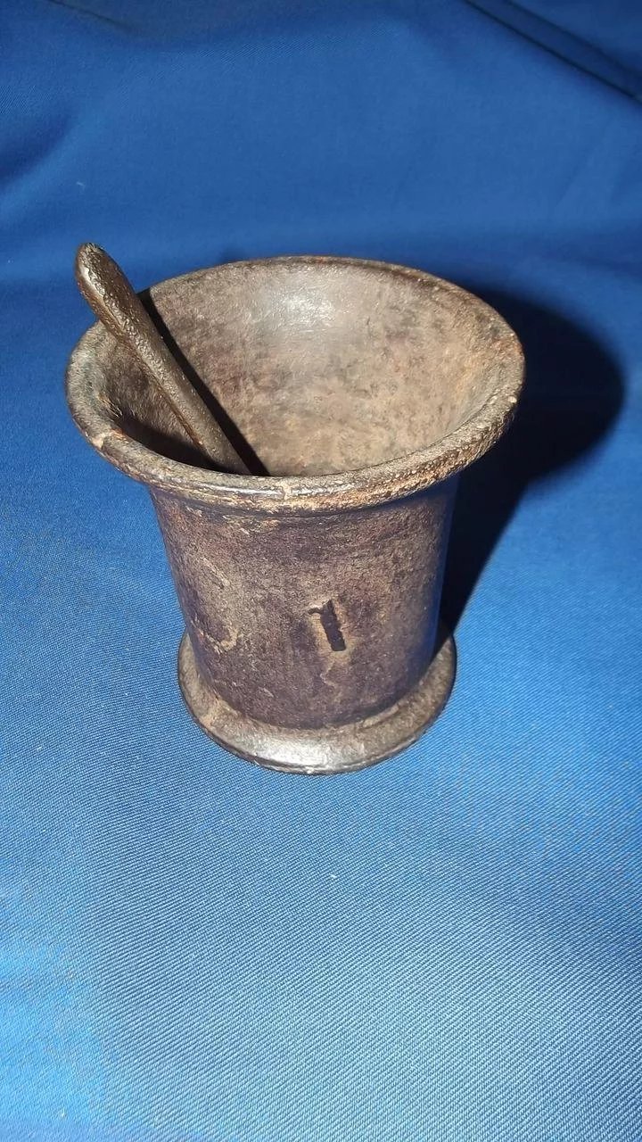 18th Century Iron Mortar & Pestle Spoon - Image 2