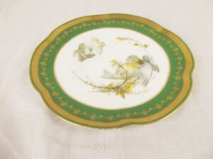 1906 Royal Worcester Blue Tit Bird Plate Signed By Charles Baldwyn