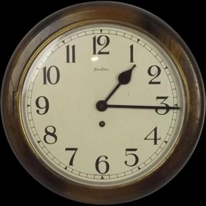 1940's Bentima Round Wall Dial School Clock