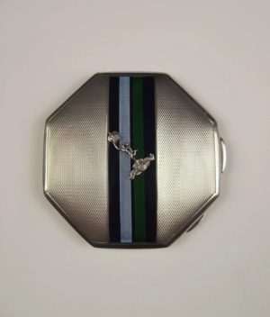 1950 Ladies Silver & Enamel Royal Corps of Signals Compact