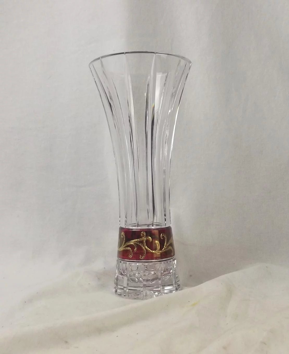 1950's Bohemian Glass Vase - Image 3