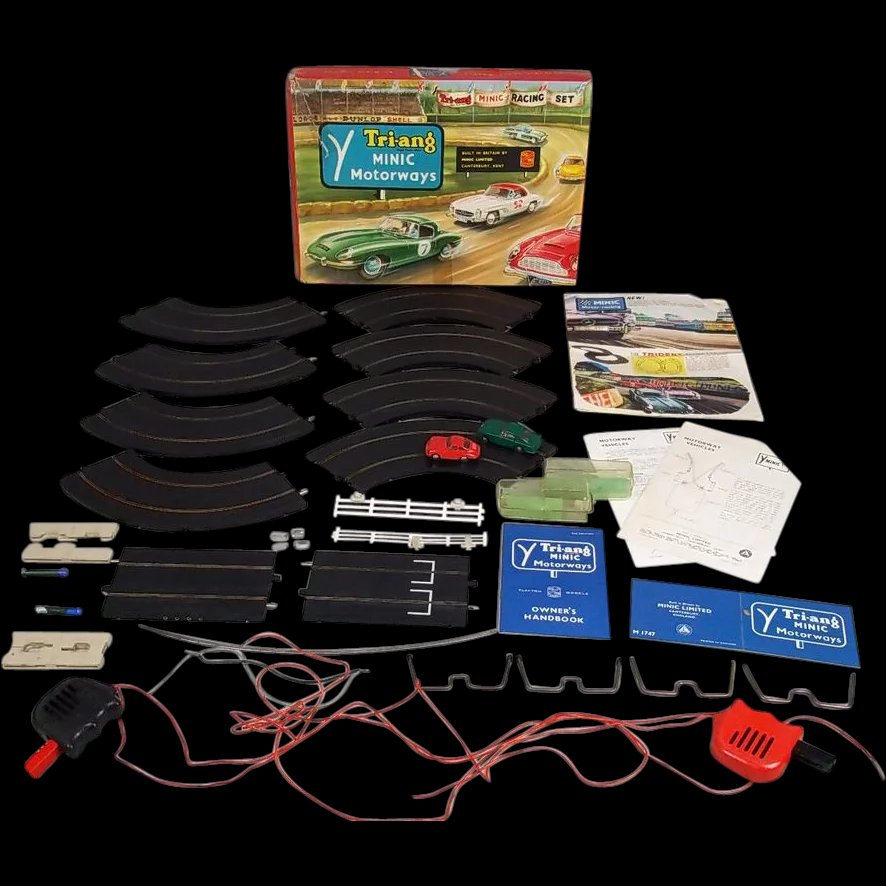 1960's Tri-ang Minic Motorway Economy Racing Set 1525