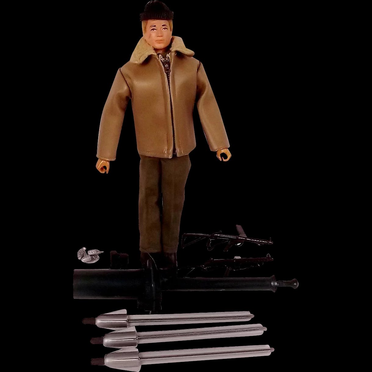 1964 Palitoy Flock Hair Action Man & Various Extras