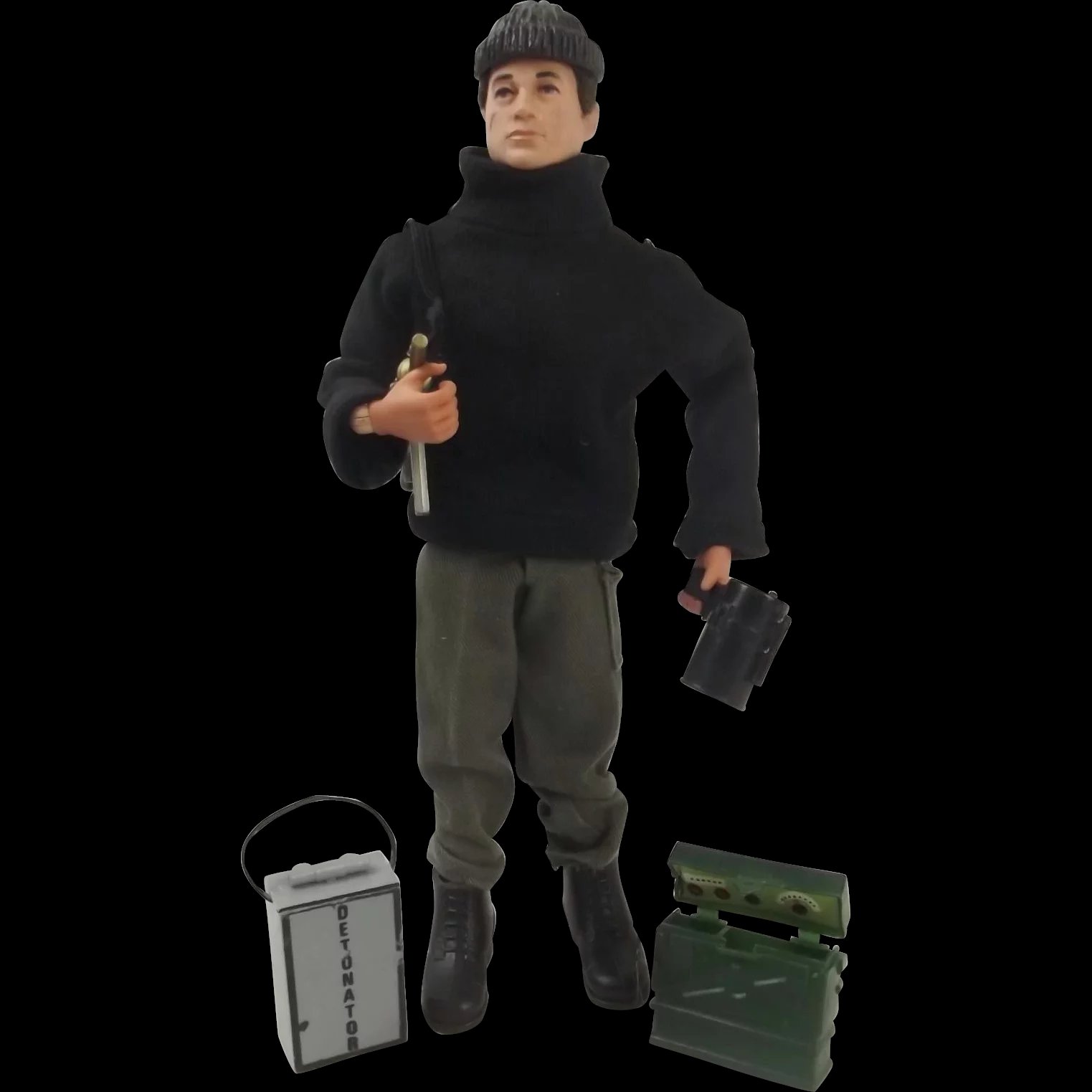 1970’s Palitoy Action Man Figure With Sabotage Uniform