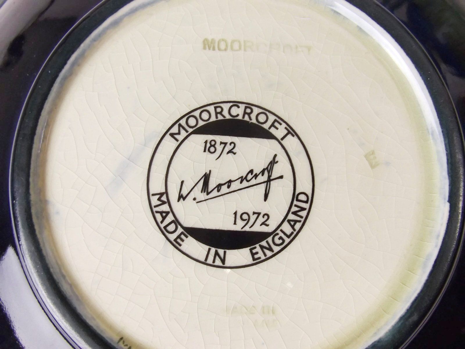 1972 Moorcroft Centenary Hibiscus Pattern Bowl - Image 2