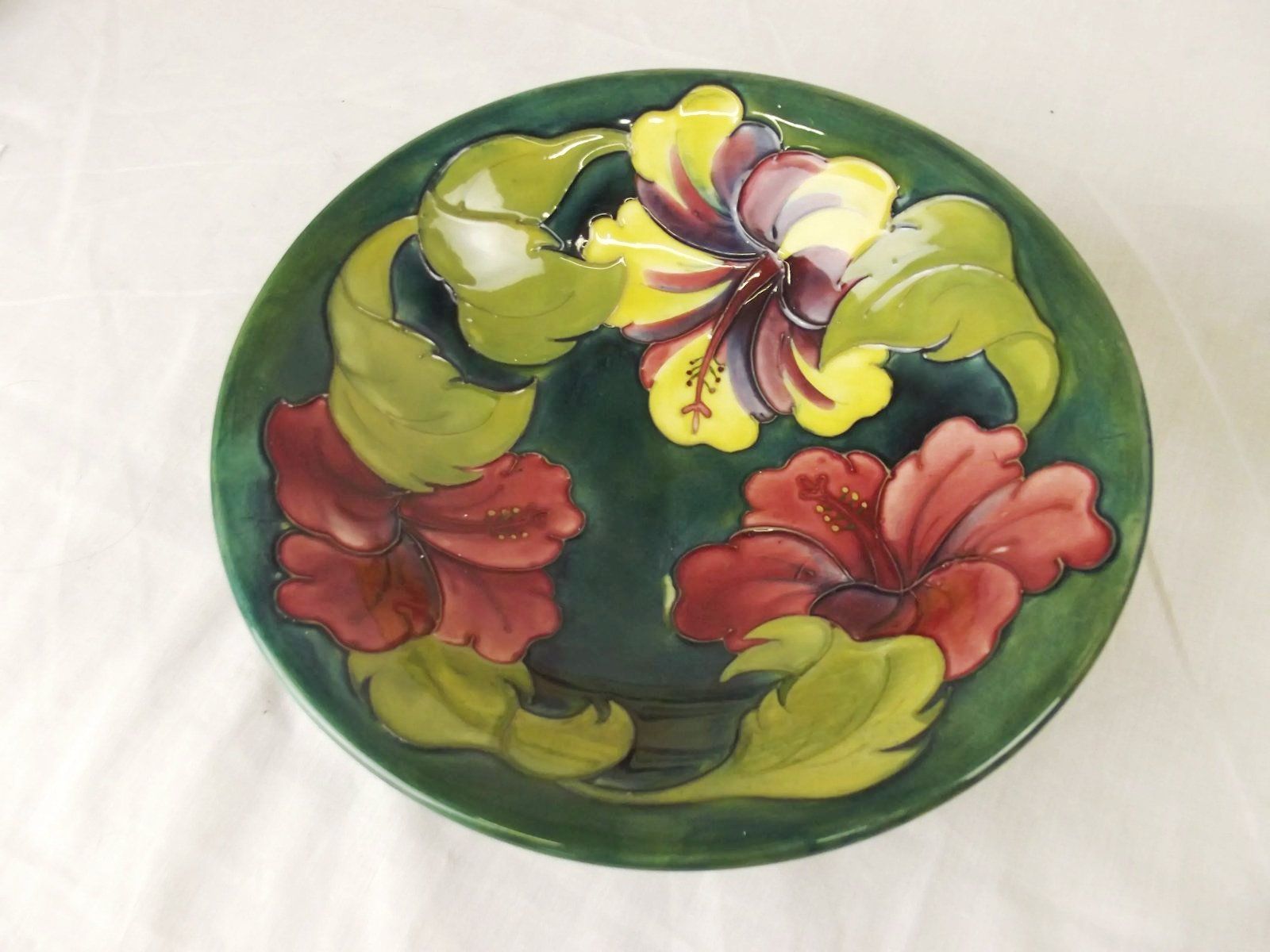 1972 Moorcroft Centenary Hibiscus Pattern Bowl