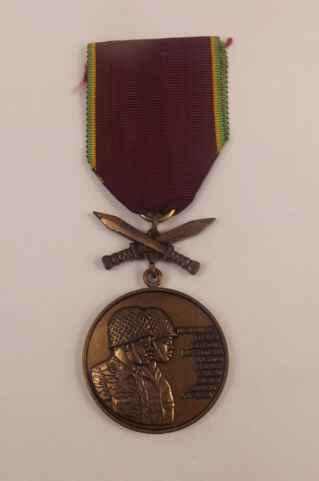1977 Zaire Operation Shaba Military Medal - Image 2