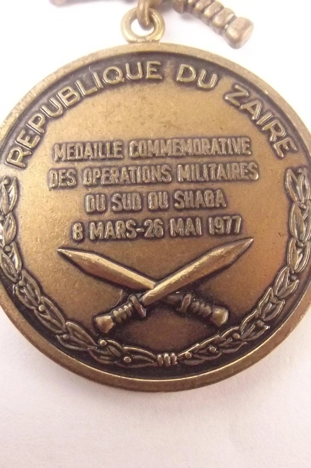 1977 Zaire Operation Shaba Military Medal - Image 6