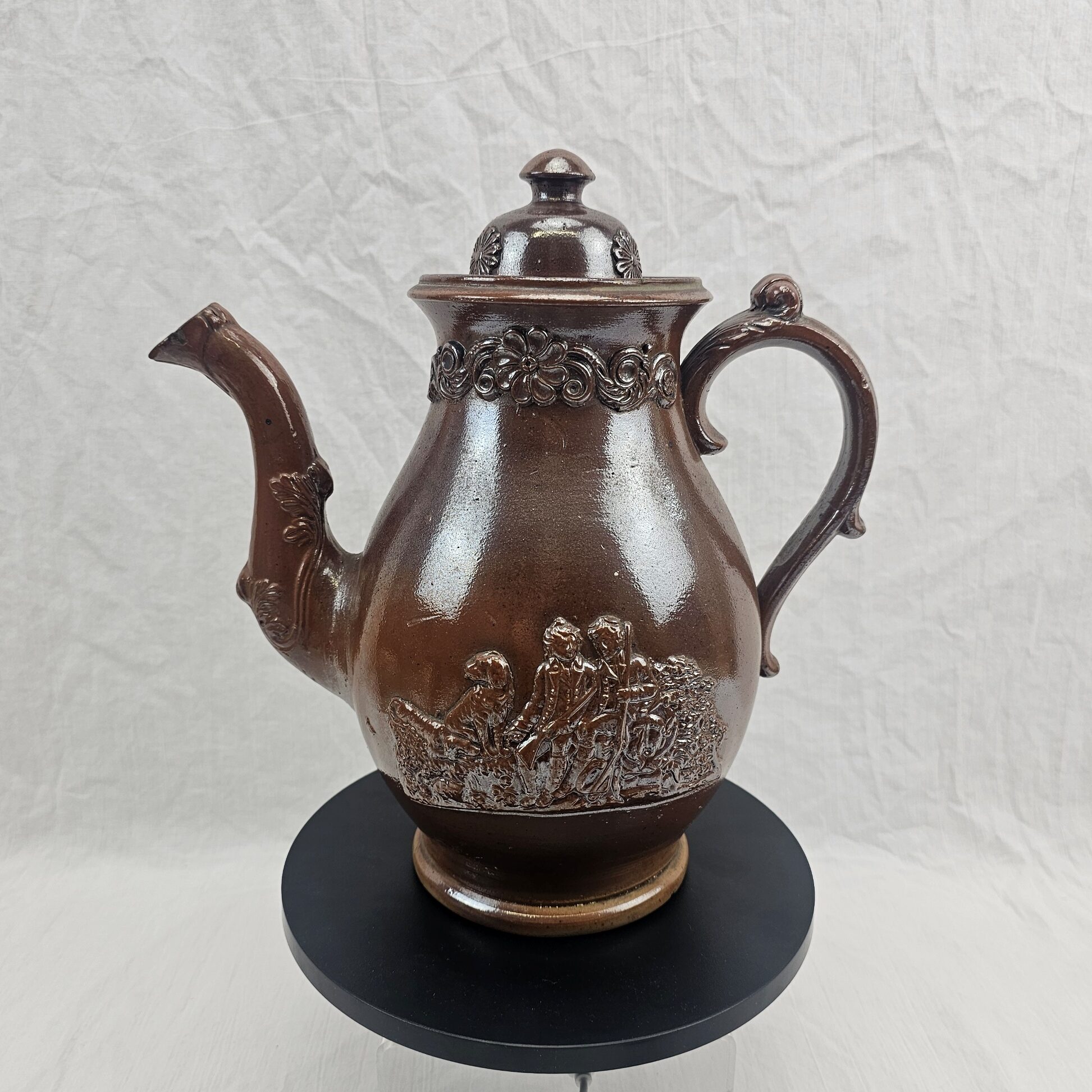 19th Century Brampton Stoneware Baluster Coffee Pot