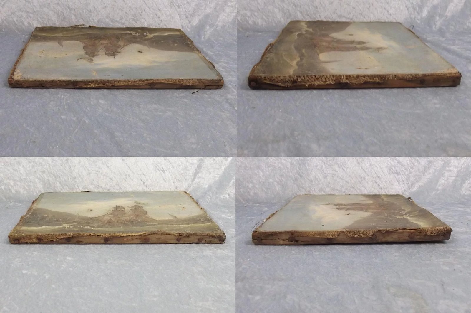 19th Century Oil On Sheet Canvas Sailing Piece - Image 10