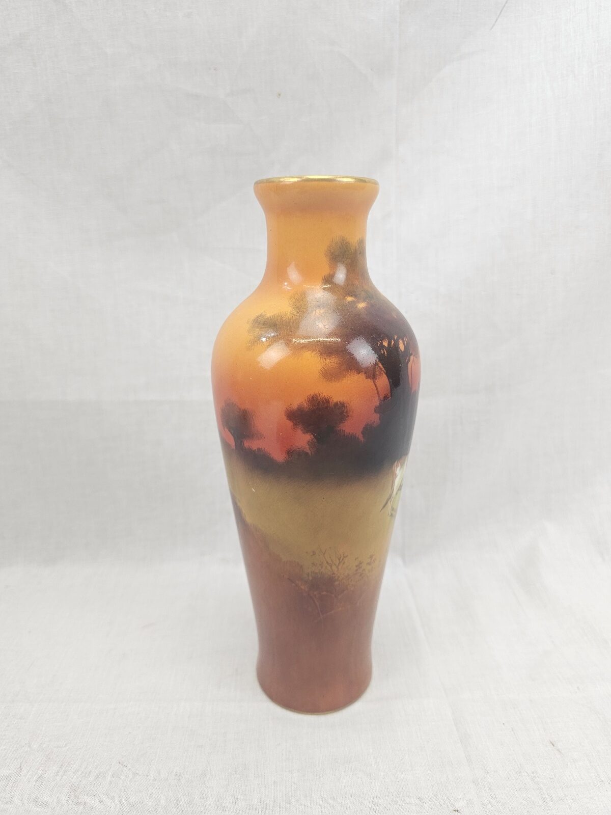 Circa 1910 Royal Doulton Holbein Ware Highland Cattle Scene Vase By J. Kelsall - Image 6