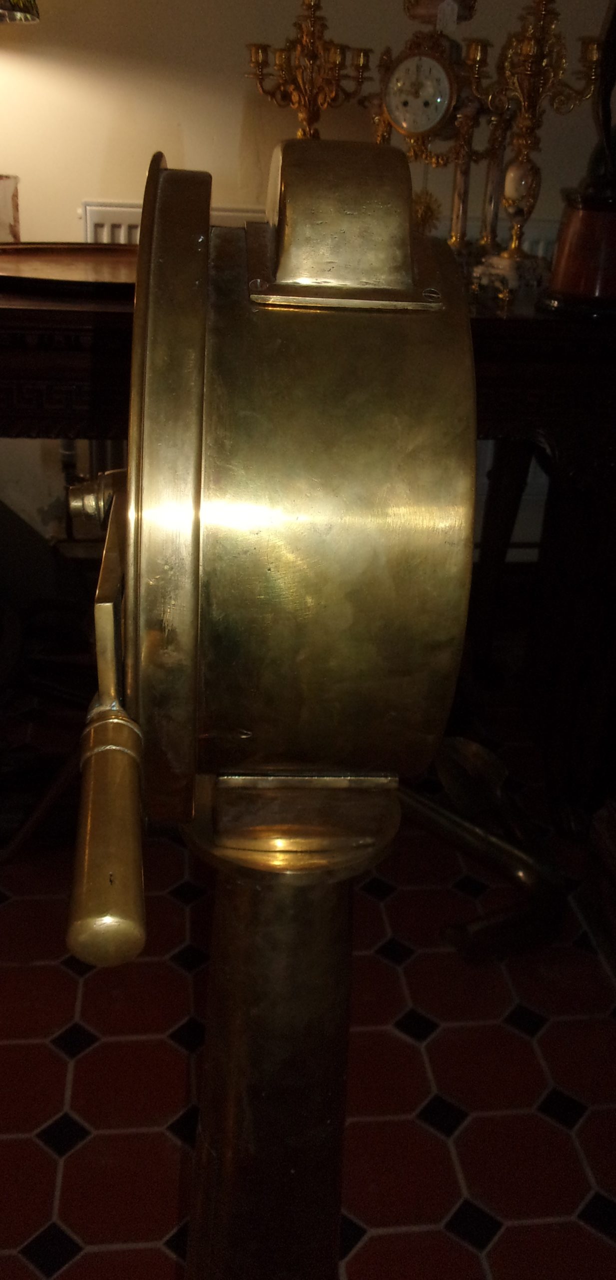 Full Size Original Chadburn Single Pull Brass Ships Telegraph - Image 10