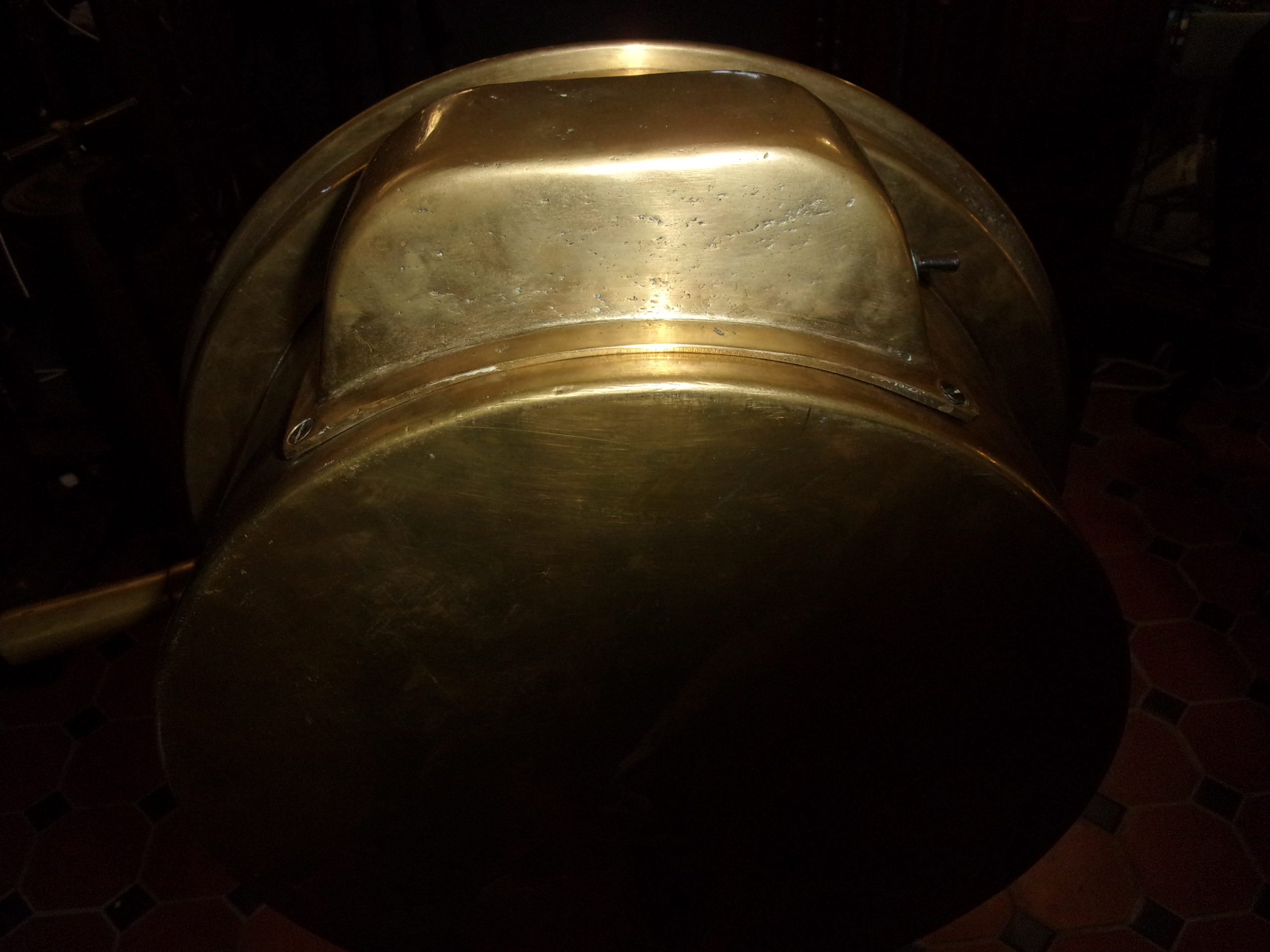 Full Size Original Chadburn Single Pull Brass Ships Telegraph - Image 12