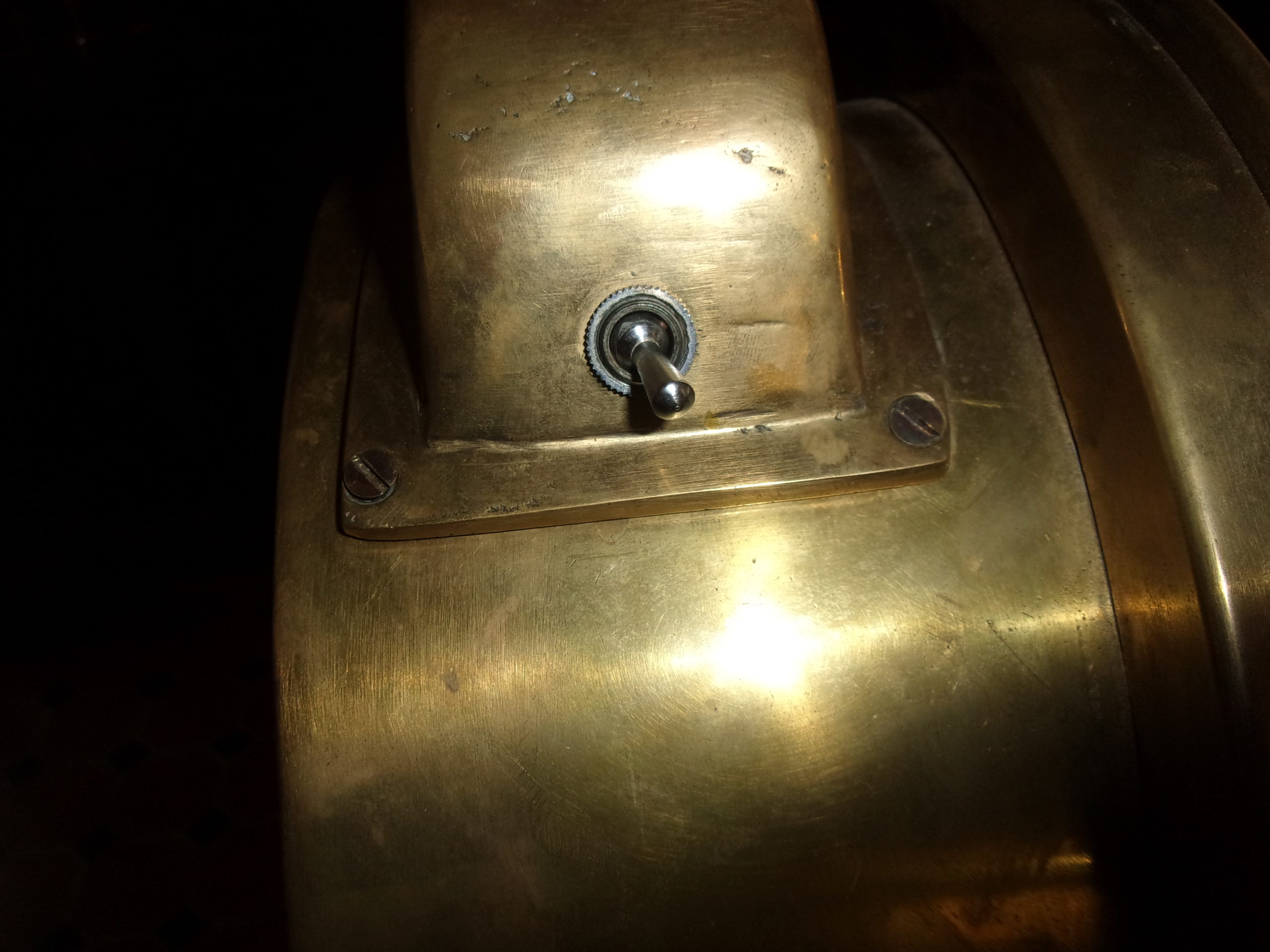Full Size Original Chadburn Single Pull Brass Ships Telegraph - Image 13