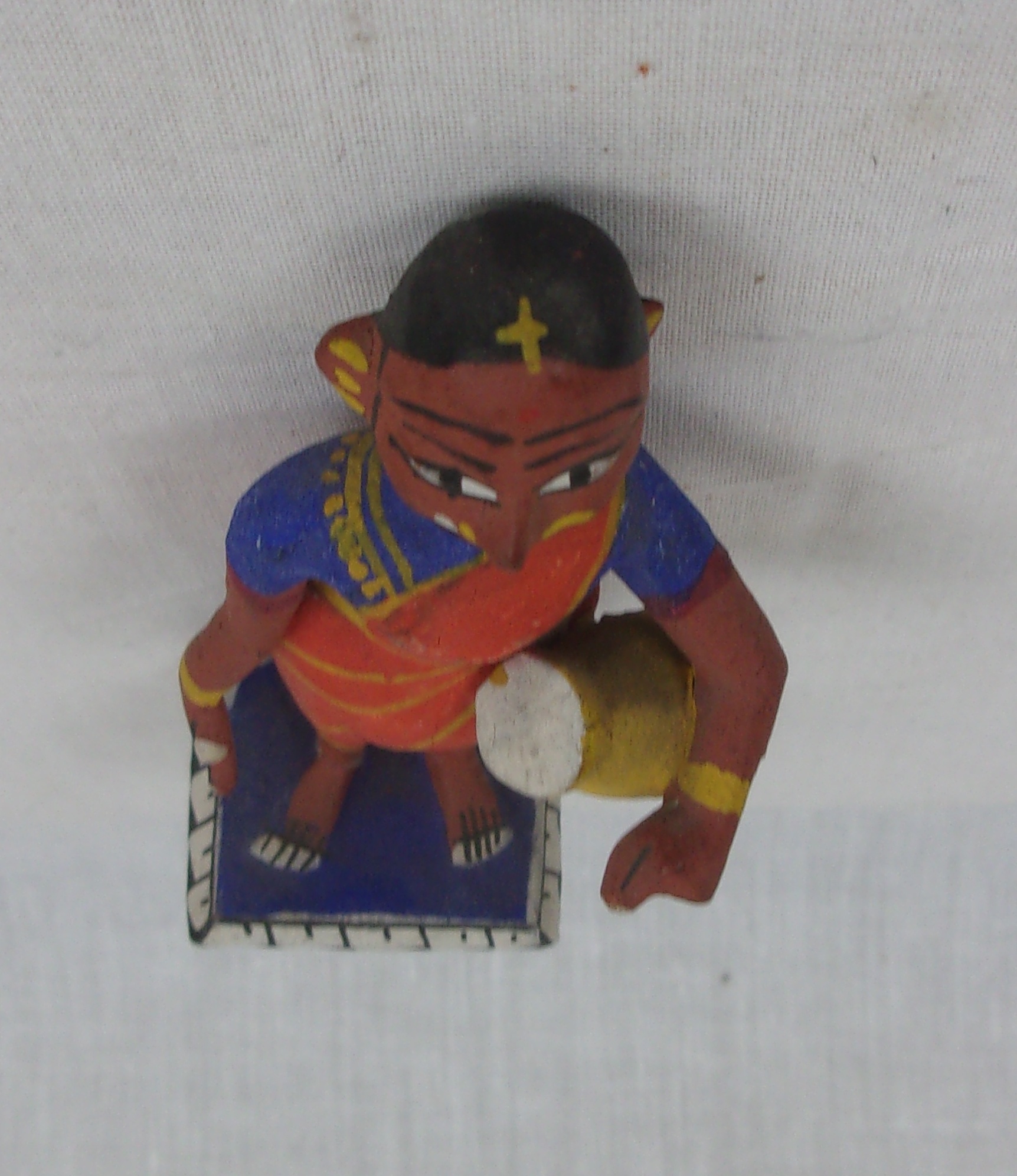 19th Century Indian Polychrome Woman With Pitcher - Image 4