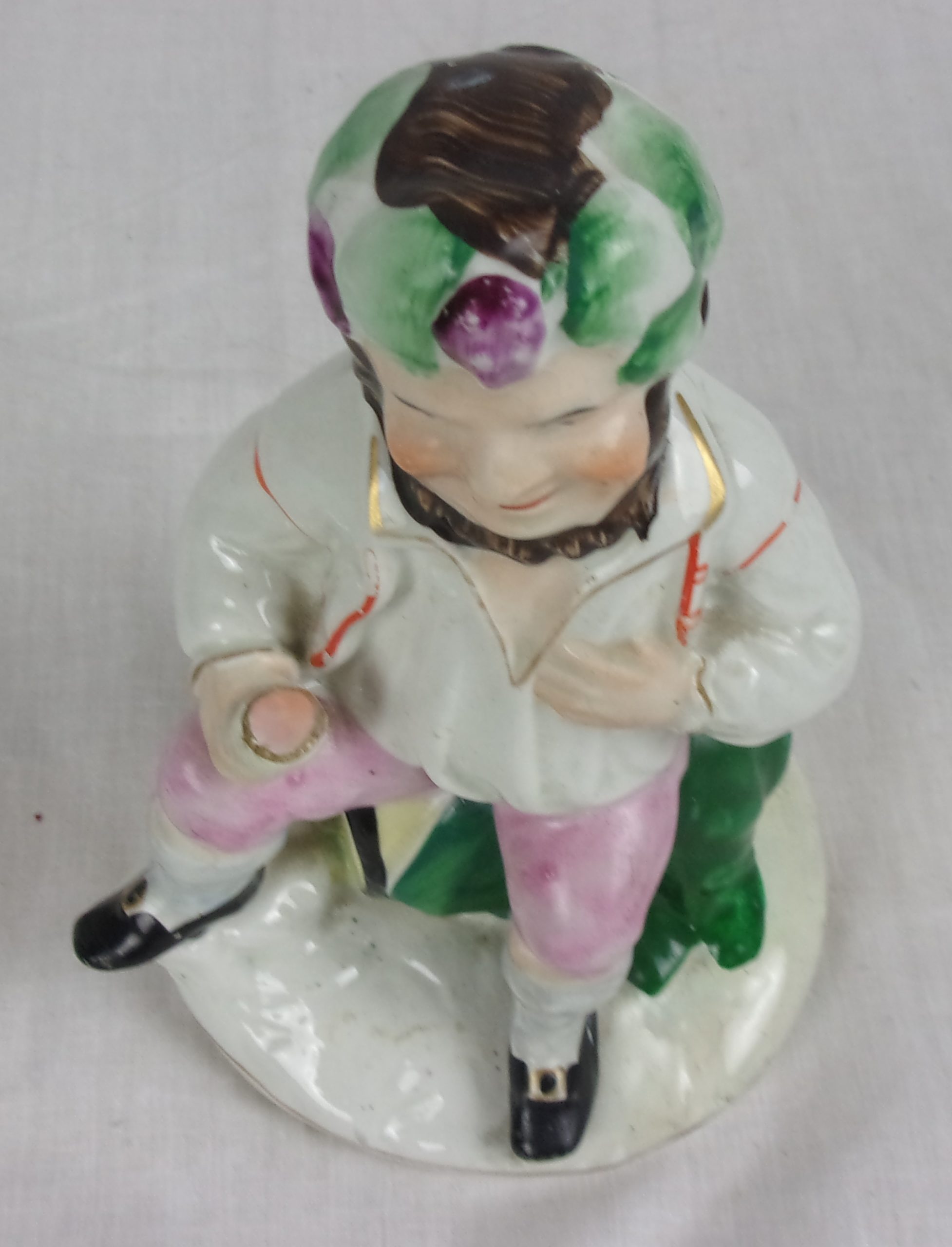 Mid 19th Century Staffordshire Figurine Of A Seated Gentleman Imbibing - Image 3