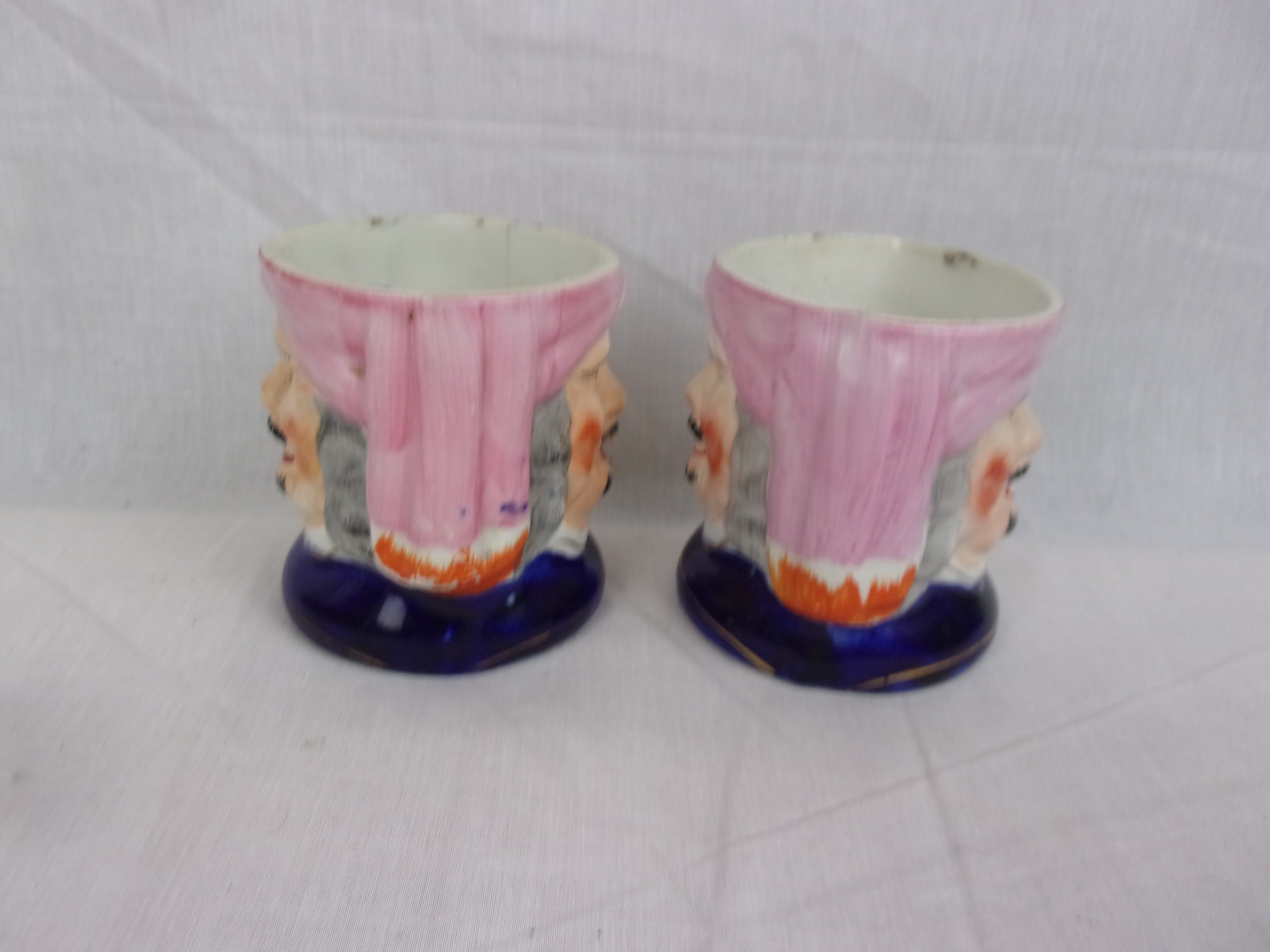 Mid 19th Century Staffordshire Two Face Jug Pair Of A Man In A Turban - Image 2